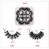 9 Paires Faux Vison Faux Faux Cils Extensions De Cils Épais Entrecroisés Natual Long B01