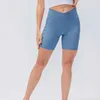 Pantaloni da corsa incrociati in tre parti Completi da yoga Leggings da donna Intimo Vita alta Sollevamento fianchi Elastico addominale Abbigliamento da palestra Allenamento Motociclista lululemenly