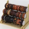 Vente en gros en vrac 50 PCS/Lot bracelets de manchette en cuir Vingate pour hommes femmes bijoux cadeaux de fête mélanger Styles taille réglable
