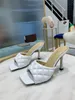 Estate nuova alta qualità donna sandali mezza pantofola tacco in pelle punta aperta quadrato design di lusso antiscivolo sacchetto di polvere stile elegante scatola da scarpe originale taglia 35-42