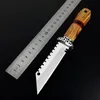 Conqueror Straight Fixed Blade Knife 8Cr13Mov Blad Rosewood Handle Tactical Pocket Hunting Fishing EDC Survival Tool Knives A3117