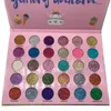 Drop shipping palette di ombretti impermeabili da 30 colori happy unicorn glitter party glitter eye pressed powder makeup