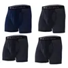 100% Merino Wool Men Merino Wool Underwear 4-Pack Man Boxer Underpants Soft Moisture Wicking Quick Dry Breathable Size S- LJ201110