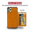 Back Cover for iPhone 12 mini 11 Pro Max SE 2020 XR XS 6 7 8 Plus Phone Case with Card Slots Leather Business Shockproof Coque