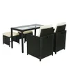 TOPMAX 5-Piece Rattan Outdoor Patio Furniture Set US stock a43 a57