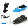 Kind 2,4G Simulation Krokodil Elektrische RC Schnellboot Sommer Wasser Float Parodie Spielzeug RCboot fernbedienung high-speed schnellboot