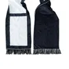 Blank Sublimation Fleece Scarf White& Black Plaid Tassels Winter Thremal Heat Scarves Adult Kids Panel Plaids DIY Double Layers F110502