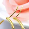 5cm Stora Circle Hoop Örhängen 18K Gul Guldfylld Smooth Womens Gift Huggie Örhängen Present