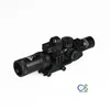 Canis Latrans Scope 1-4x24 Irf Polowanie Rifle Zabytki z 1x Mini Red Dot Scope na zewnątrz Airsoft CL1-0292