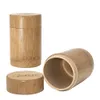 COURNOT Barattolo di stoccaggio in bambù naturale con coperchio Barattolo di stoccaggio in legno di grande capacità da 240 ml Accessorio per fumatori