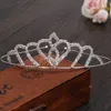 Роскошные горный хрусталь Tiara Свадебные аксессуары для волос для женщин Девушки Серебро Цвет Крон Девушки Оголовье