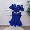 Royal Azul Duas peças Mermiad Vestidos de baile com saia destacável Vestidos de noite africanos para mulheres festa Robe de Soirée de Mariage