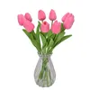 Tulipes multicolores Arrangement de fleurs artificielles Bouquets de mariage Real Feel PU Tulipes pour la maison, la chambre, le bureau, la fête, la décoration de mariage