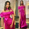 Chic Silk Satin Prom Dresses With Choker Fashion Design Evening Dress Ruched Sexy Split Sweep Train Custom Made Formal Pageant Gown