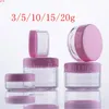 3g 5g 10g 15g 20g Lege Roze Kleine Plastic Display Pot Pot Cosmetische Crème Tin balsem Container Mini Monster Verpakking Hoge kwaliteit