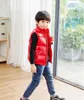 Brand Winter Children Waistcoat Boys Girls Thick Vest Coat Stand Collar Solid Button Padded Warm Sleeveless Jacket coat5711491