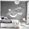 Creative large size Music guitar Wall Sticker Music room bedroom decoration Mural Art Decals wallpaper individuality stickers15034741