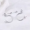 Wholesale 925 Sterling Silver Jewellery Findings Earstud Front and Back Two Way Pearl Earring Settings 10 Pairs