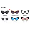 New Fashion Brand Designer Cat Eye Sunglasses Women Oversized Frame T Glasses Vintage Sun Glasses UV40015038001