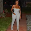 Zooffbb Sexy Bodycon Rompertjes Dames Jumpsuit Zomer Backless Body Overalls One Peice Club Outfits Ruched Stacked Leggings Broek T200509