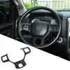 ABS Car Steering Wheel Trim Panel Dcoration for Dodge RAM 1500 10-17 Interior Accessories Carbon Fiber