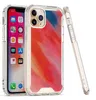 Duidelijke glans marmeren telefoon gevallen voor iPhone 13 12 11 Pro MAX Dekking Lijmpatroon Transparant Cover Case