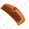Amazon Tedarikçisi Moq 100 PCS Özel Tasarım Erkekler Sakal Saç Taraklar Doğal Altın Sandal Ahşap Tarağı Özelleştirilmiş Logo Ahşap 14*5.6*1.2cm