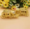Free Shipping 100pcs Cinderella Carriage Wedding Favor Boxes Candy Box Casamento Wedding Favors And Gifts Event & Party Supplies SN1672