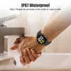 Lige nieuwe volledige touchscreen slimme horloge vrouwen multifunctionele sport hartslag bloeddruk IP67 waterdichte smartwatch + doos 201114