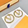 Designer Pendant Earrings Big Circle For Women Earring Luxurys Designers Letter V Stud Earrings Gift D2112217Z