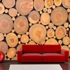 Custom Mural Wallpaper 3D Non-woven Wood Grain Growth Rings European Retro Wall Decorations Living Room Bed