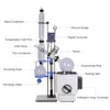 ZZKD 20L Unità ad alta estrazione Evaporatore rotante Attrezzatura da laboratorio e distillazione sotto vuoto industriale Evaporatore sotto vuoto rotante