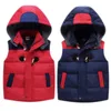 Benemaker enfants gilet pour fille garçon hiver chaud coupe-vent polaire sans manches vestes enfant vêtements adolescent à capuche gilet JH113 201127