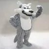 Талисман костюмерный флажок меховой меховой волк талисман костюм костюм костюм вечеринки игровая одежда рекламный карнавал рождественские пасхи взрослые