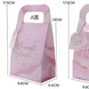 Boîte à bonbons belles boîtes à sucre marbre Grain fleur feuille sac à main faveur de mariage fête mode 0 45nz UU