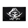 Hochwertige Piratflagge 6 Muster Farben Polyester Druck 90x150 cm Schädelflags fliegen für Außenabwände7344510