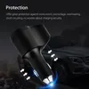 Ładowarka samochodowa USB Szybki ładowanie Podwójny portu USB Splitter 12V-24V Gniazdo Power Papieros Zapalniczka Outlet Car-Charger do iPhone Xiaomi