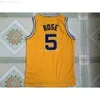 Stitched custom Ncca michigan College Jerseys 5 rose Yellow Embroidery women youth mens basketball jerseys XS-6XL NCAA