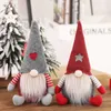 Atacado 50 pcs Handmade Árvore de Natal desenhos animados Nenhuma face Fluff Boneca Decoração de Natal Casa Festa Ornament Criativo Festivo Hanging Boneca Presentes