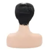 7A Grade Glueless Silky Straight Short Brazilian Hair None Lace Wigs for Black women8282626