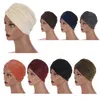 Turban Cap Brilhante Brilho Glitter Índia Chapéu Muçulmano Hijab Mulheres Chemo Headscarf Bonnet Islâmico Árabe Mulheres Chapéu Plissado Elástico Novo