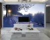 3d Mural Wallpaper Modern Home Decoration Wallpaper Beautiful Snow Scene Custom 3D Photo Wallpaper Home Decor