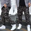 Faliza Camo Joggers 남성 위장화물 바지 멀티 포켓 군사 바지 남성 힙합 인과 코튼 느슨한 바지 9XL PA44 201110