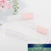 1/2 / 5 pcs 5ml vazio labelo labelo tube rosa tampa lipgloss plástico claro fosco lipgloss tubo de embalagem recipiente mini brilho labial garrafas