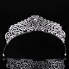 Barokowy Rhinestone Big Tiaras i Korony Opaski Naczelne Biżuteria Włosów Pagewant Panna Młodej Diadem Wedding Włosy Akcesoria do kobiet JL J0121