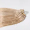 VMAE 100G Человеческие необработанные девственницы Remy Расширение волос Прямая Европейская одно донорная кутикула выровнена двойной наное нано нано