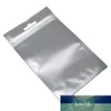 100Pcs Clear Front Resealable Zip Lock Plastic Storage Bag Retail Poly Pouch with Hang Hole Mylar Foil Jewelry Packages