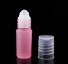 3ml Empty Plastic Roll on Bottle for Essential Oil Perfume Packaging Container Roller Tube Blue Red Yellow color Free