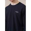 Simwood 2021 outono nova manga longa camisetas homens espessos macio carbono pêssego tshirt plus tamanho marca roupas sj131279 g1229