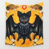 Funny animal halloween skull skeleton bat pumpkin pattern wall hanging tapestry home decoration wall tapestry tapiz pared T200601